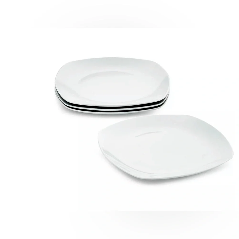 The cellar Square Ceramic Plates - Set of 4